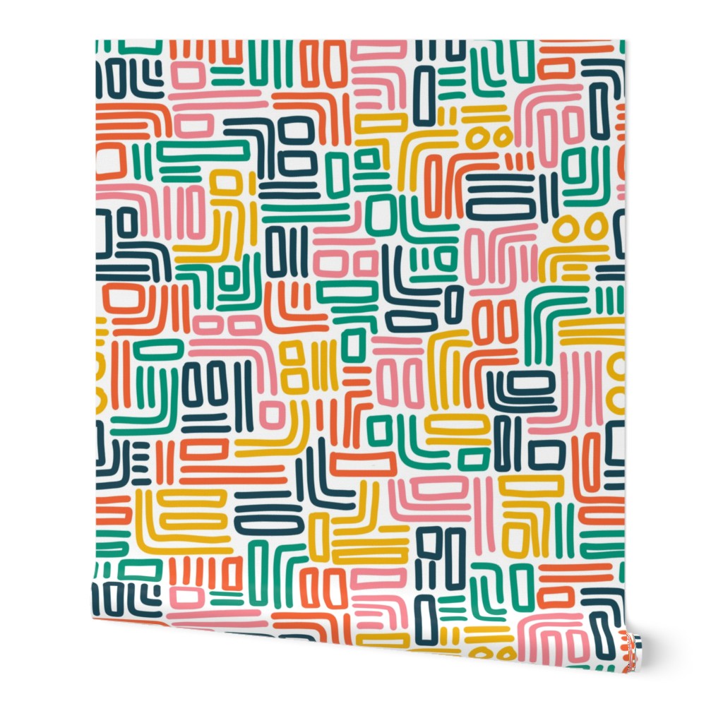 Coloured threads - large ~ Wallpaper – Creative by Katherine
